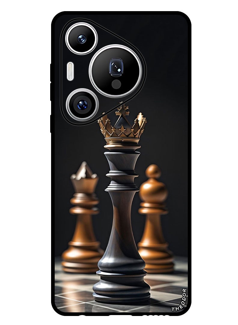 Theodor Protective Case Anti Scratch Shock Proof Bumper Cover For Huawei Pura 70 Pro Chess KING - Image 1
