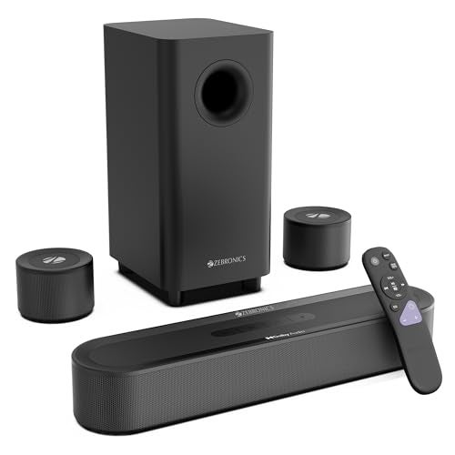 Zebronics 2026 Launch 380W Soundbar with Dolby Audio, 5.1 Channel Surround, 13.33cm Subwoofer, Dual Rear Satellites, Bluetooth v5.4, HDMI ARC, Optical in, AUX, USB (Juke Bar 9300C) - Image 1