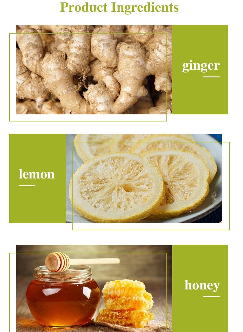 Wins Town lemon ginger tea bag ,Made With Spicy Ginger And The Tangy Of Lemon, Give You Warm Care,Health Support Dietary Supplements 15 Sachets  - Image 3