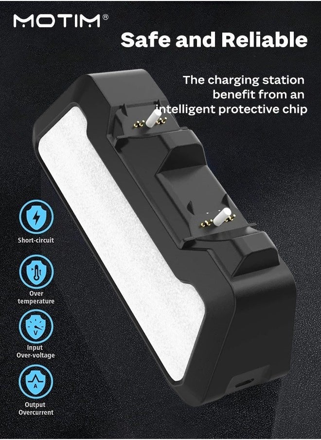 PlayStation 5 DualSense Charging Station, PS5 Controller Charging Charger, PS5 Charging Dock Charger Stand with Led Indicator