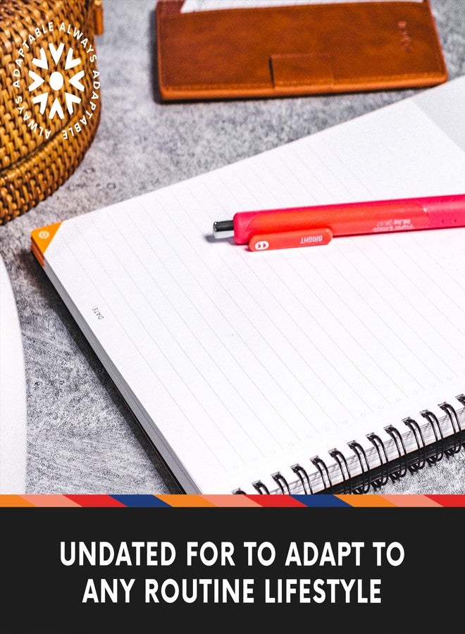 Notsu To Do List Notebook 2-Pack | Minimalist Planner with To-Do Checklist, Dot Grid, Notes sections. 100 Undated Pages, Thick Paper 120 gsm, A5 Size 5.8" x 8.3", Black - Image 5