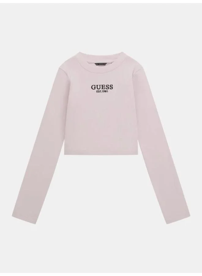 Guess Kids Stretch Rib Long Sleeve  T-Shirt