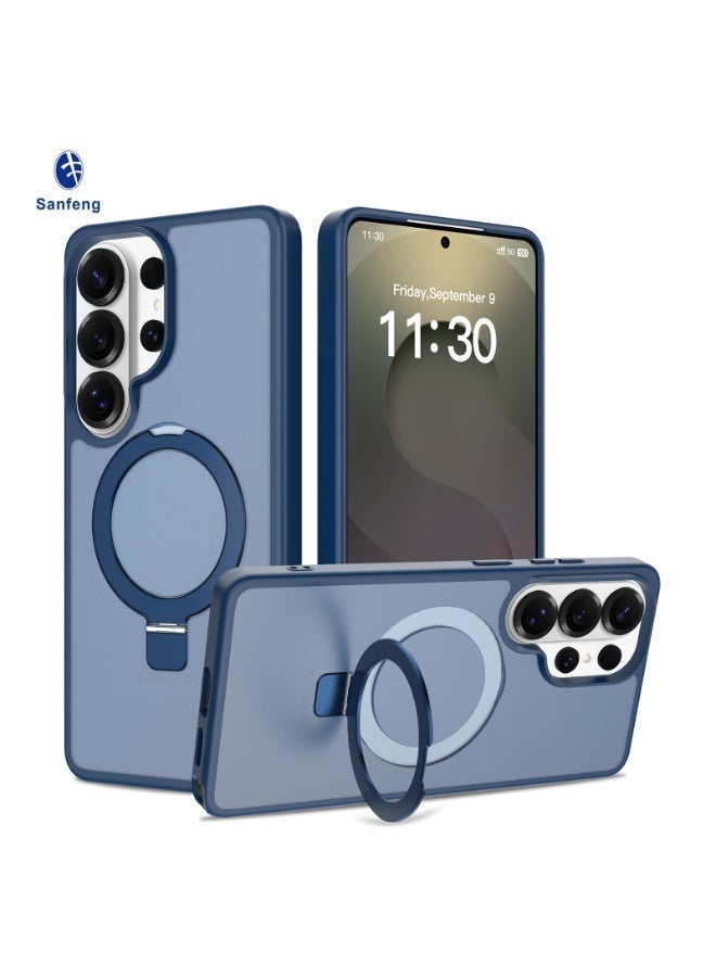 ‌زيكسينغ غلاف Samsung S26 Ultra أزرق مع مغناطيس MagSafe، حامل خاتم و حامل (كيكستاند) - حماية قوية - Image 1