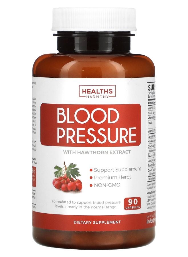 Healths Harmony Blood Pressure with Hawthorn Extract 90 Capsules