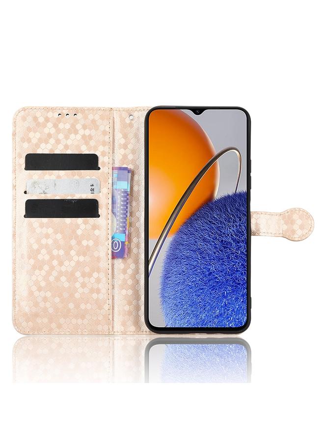 اس-توب جراب لهاتف Huawei nova Y61 مصنوع من الجلد بتصميم نقاط قرص العسل - Image 4