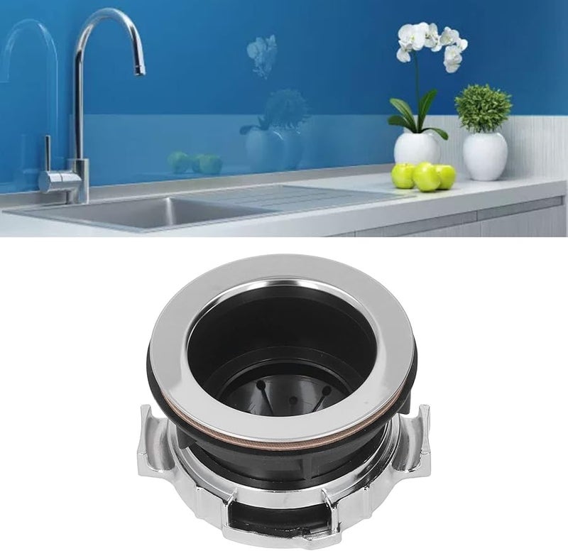 طقم شفة حوض الفولاذ المقاوم للصدأ 114 مم واقي من التناثر تركيب التخلص من النفايات بديل - Image 4