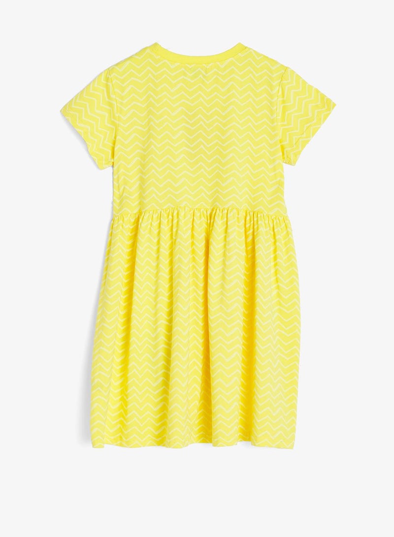 Pinata Flower Embroidered Yellow Dress - Image 3