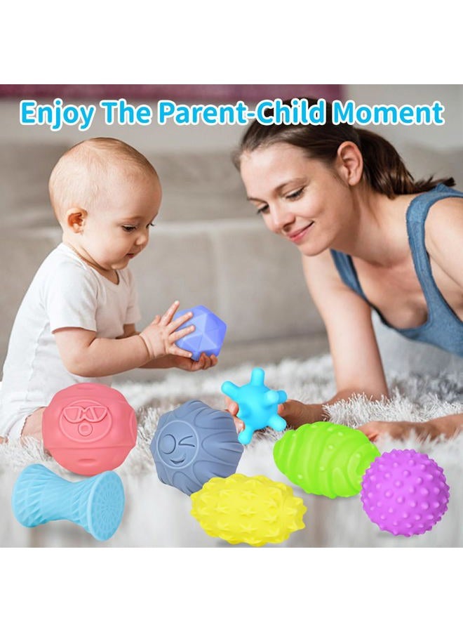 Ynanimery 12 Pcs Sensory Balls for Toddlers 1-3, Sensory Baby Toys 6-12 Months, Montessori Toys for Babies 6-12 Months Squeeze Sensory, Infant Toys Soft Multi Ball Set Gifts with Bright Color Textured - Image 5