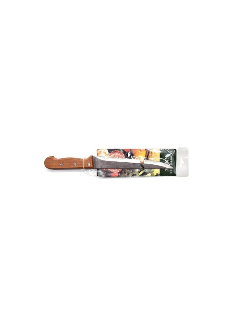 LTR Ncs-C001 Stainless Steel Carving Knife  8-Inch Size  Metallic Silver Brown Used In Home Kitchen And Restaurants  - Image 2