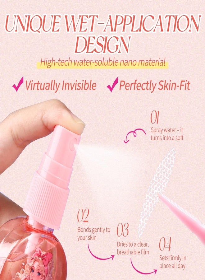 MLEN DIARY Eyelid Tape for Hooded Eyes - Instant Invisible Eyelid Lifter Strips, Ultra-Thin Breathable Double Sided Adhesive Tape for Droopy, Uneven & Mono-Eyelids, Natural Looking Eye Lift - 144 Count (27*4mm) - Image 2