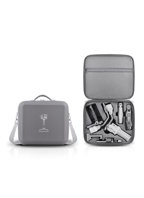 حقيبة حمل لمثبت DJI RS 4 Mini، حقيبة كتف محمولة مع حزام كتف قابل للإزالة، حقيبة سفر صلبة متوافقة مع مثبت DJI Ronin RS4 Mini المحمول باليد 3 محاور وملحقاته