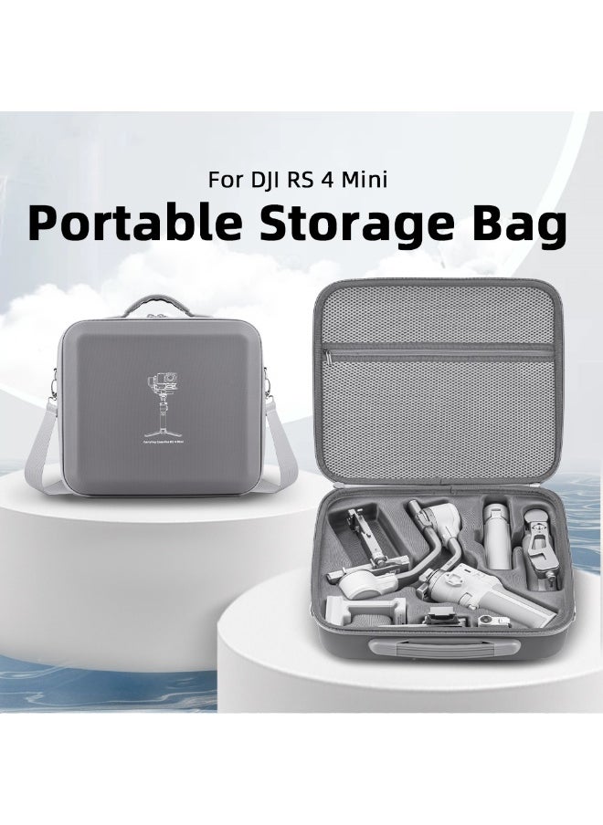 اكسيسن حقيبة حمل لمثبت DJI RS 4 Mini، حقيبة كتف محمولة مع حزام كتف قابل للإزالة، حقيبة سفر صلبة متوافقة مع مثبت DJI Ronin RS4 Mini المحمول باليد 3 محاور وملحقاته  - Image 2