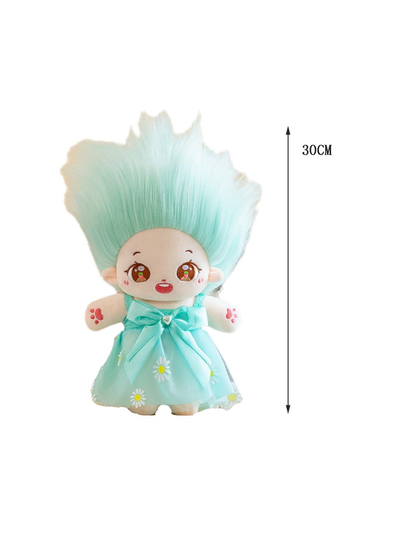 30 CM Cartoon Cute Skirt Little Girl Plush Toy Soft Stuffed Doll For Girls And Boys All Ages Gift (Style E)  - Image 2