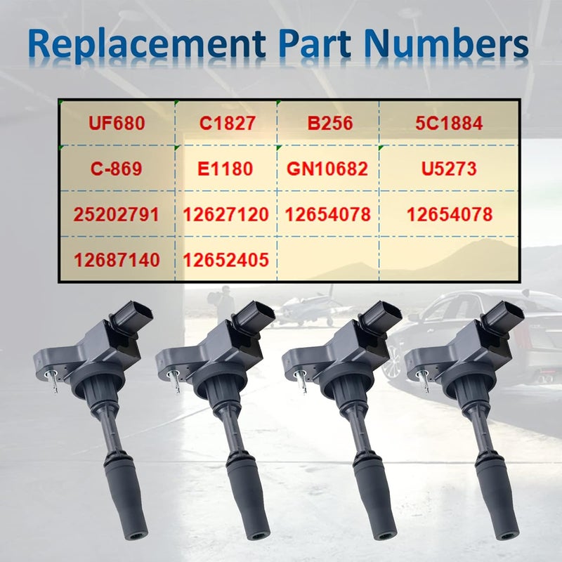 MANATEE UF680 Ignition Coil Pack - 4 Pieces for Buick, Cadillac, Chevrolet, and GMC - Image 3