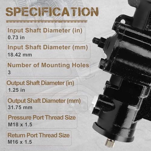 WildGear Power Steering gear Box Fit For Jeep/AMC/Cadillac/Chevrolet/GMC/Oldsmobile/Pontiac # 52087753, 52087754, 52088386AC, 52088386AE, 7840241 - Image 4