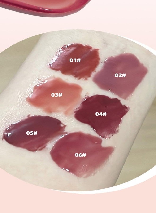 Gege Bear Glossy Lip Jelly | Liquid Lipstick Waterproof Long Lasting | Non-Sticky Lip moisturizing | Peach Nude & Coffee Brown Color shade Lipstick | High-shine, Lightweight Wear, Smooth Application | Perfect Glossy for Natural And Bold Look | Best Lip Tint for Women Teen Girls (03# Caramel Cinnamon, 6g) - Image 1