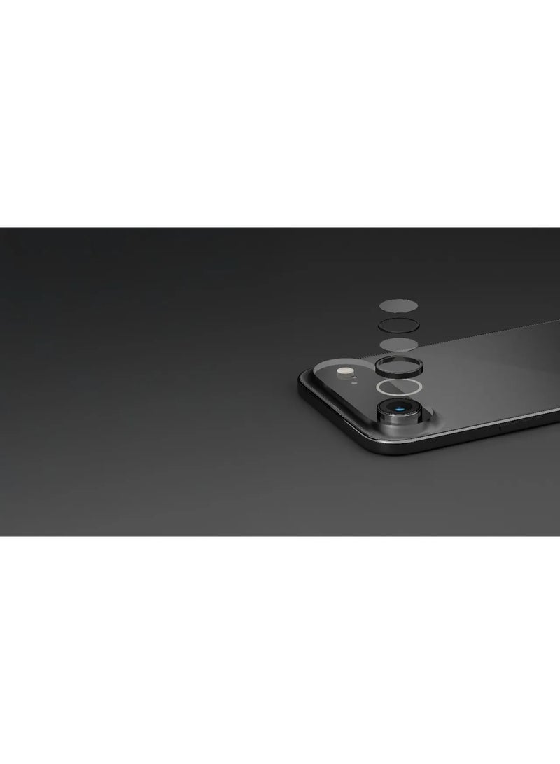 ليفيلو واقي عدسة Lucent Duo مع نفاذية 99% / واقي عدسة iPhone 17 Air / واقي عدسة مع 2x سبائك التيتانيوم - أسود - Image 3