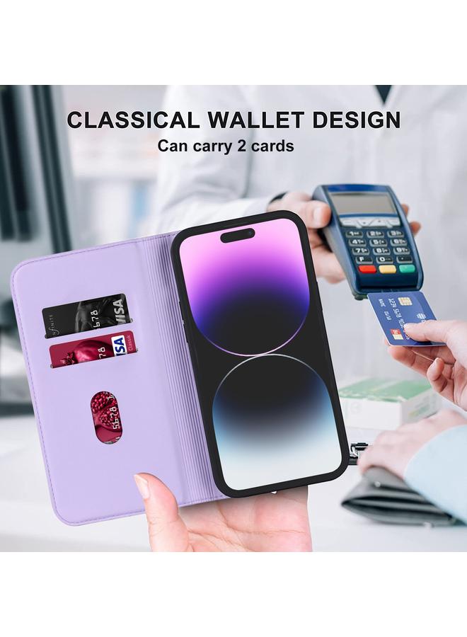 اس-توب جراب هاتف iPhone 14 Pro Max Rhombic MagSafe RFID مضاد للسرقة من الجلد - Image 5