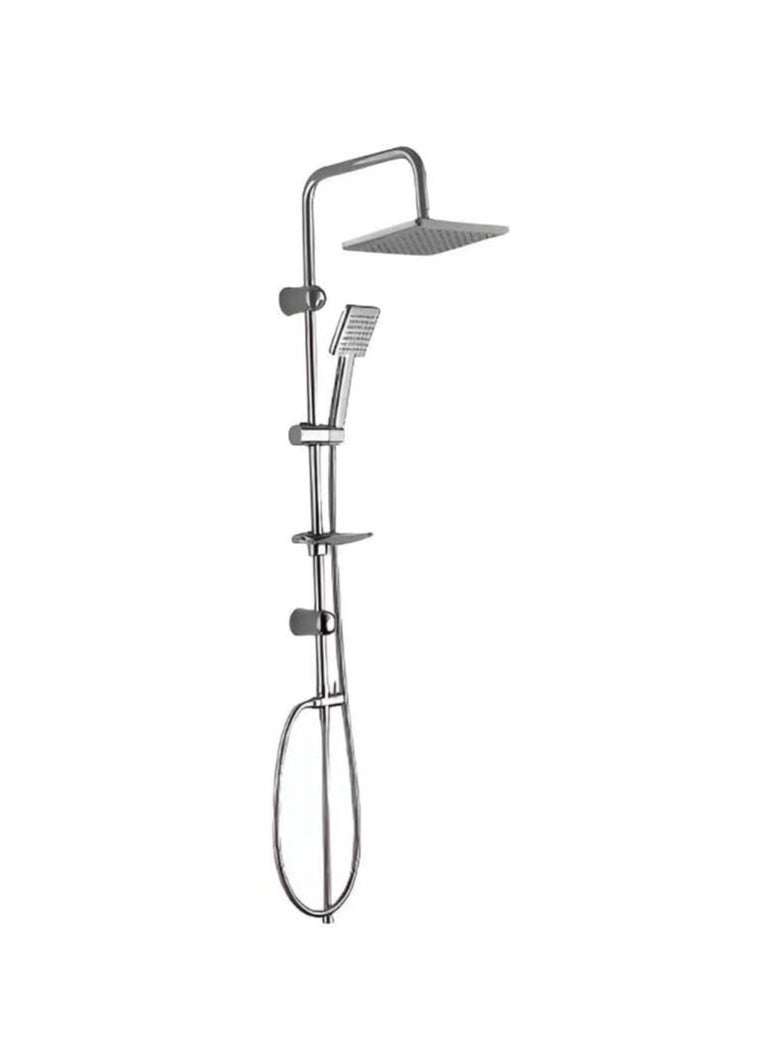 German made square shower head with rain shower head and portable hand shower  - Image 1