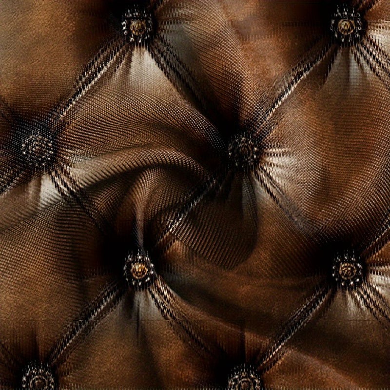 4pcs Brown Diamond Pattern Cushion Covers For Dining Chair Home Decor - Image 5