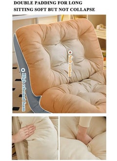 Generic Lazy Boy Chair, Folding Sofa Bed Fabric Couch Lounge with 5 Adjustable Reclining Position, Can Lie and Sleep Small Household Tatami  - Image 5