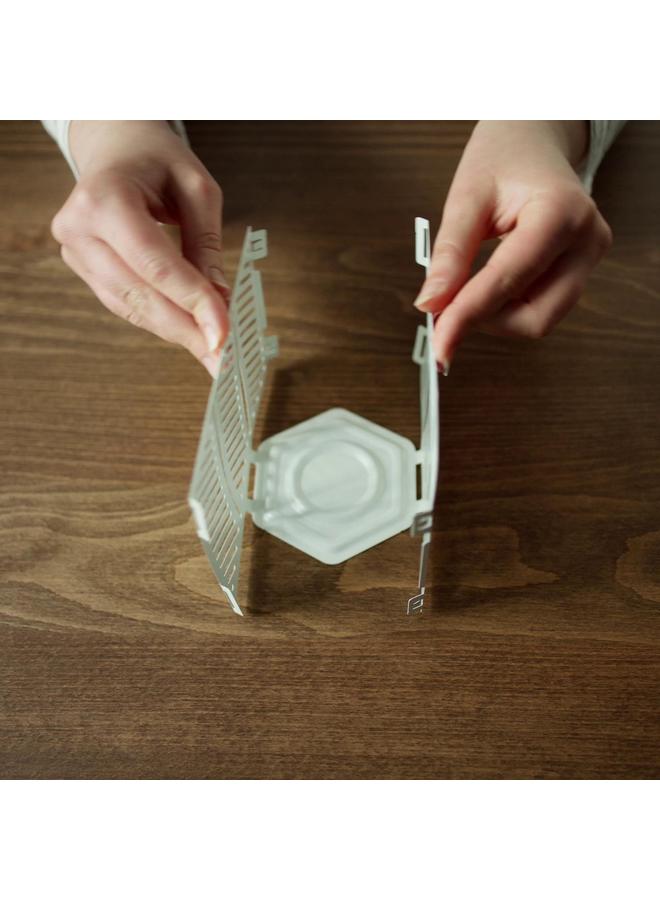 Zaboon Lantern for tealight, brown-orange, 12 cm - Image 1