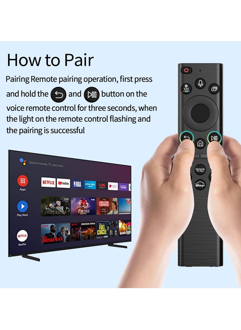 Generic - Voice Remote Control Replacement for Samsung Smart TV (No Solar),Compatible with Most 2018 to 2024 Smasung Crystal UHD QLED The Frame QLED 4K 8K Smart TVs(BN59-01385A/BN59-01385B) - Image 1