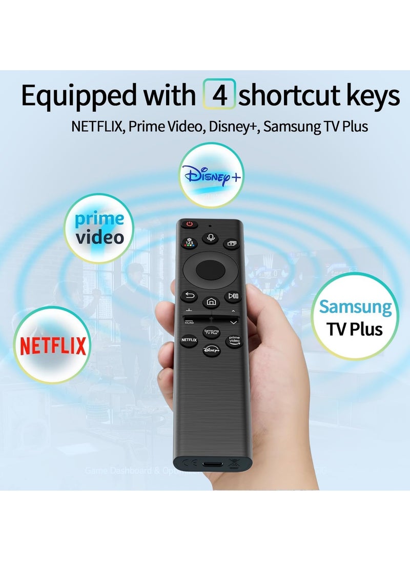 Generic - Voice Remote Control Replacement for Samsung Smart TV (No Solar),Compatible with Most 2018 to 2024 Smasung Crystal UHD QLED The Frame QLED 4K 8K Smart TVs(BN59-01385A/BN59-01385B) - Image 1