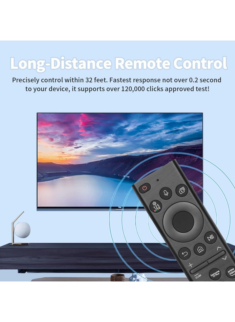 Generic - Voice Remote Control Replacement for Samsung Smart TV (No Solar),Compatible with Most 2018 to 2024 Smasung Crystal UHD QLED The Frame QLED 4K 8K Smart TVs(BN59-01385A/BN59-01385B) - Image 1
