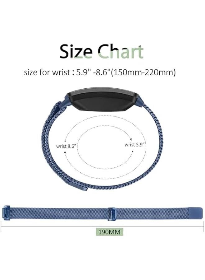 Metal Bands Compatible with Fitbit Inspire 2/Inspire HR/Inspire, Wristband Mesh Bracelet Replacement Strap for Fitbit Inspire 2/Inspire HR/Fitbit Inspire - Image 4
