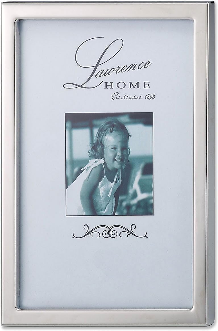 Lawrence Frames 710646 Silver Standard Metal Picture Frame, 4 by 6-Inch - Image 1