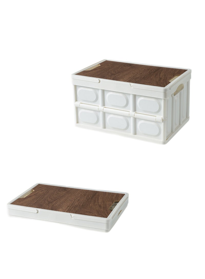 Outdoor Foldable Storage Box - Suitable for Camping and Kitchen, Camping Storage Box, Car Trunk Storage Box, Home Storage Box - 42.5*30*24cm - Image 1