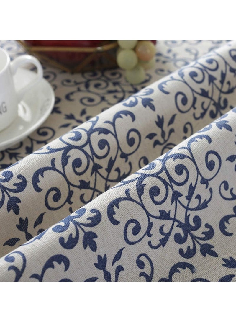 general Vintage Decorative Lace Lace Tablecloth, Heavy Duty Cotton Linen Decorative Tablecloth Cover, Rustic Kitchen and Tablecloth (150cm Diameter) - Image 5