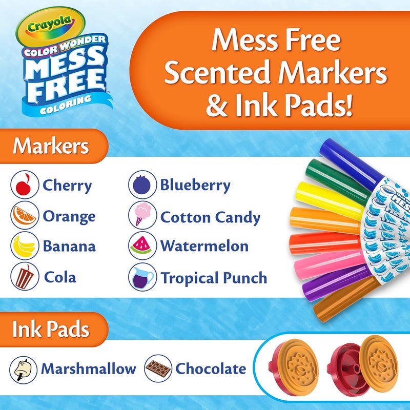 Crayola Color Wonder Mess Free Coloring Set, 50 Blank Coloring Pages, Scented Color Wonder Stamps And Markers, Refill Set - Image 3