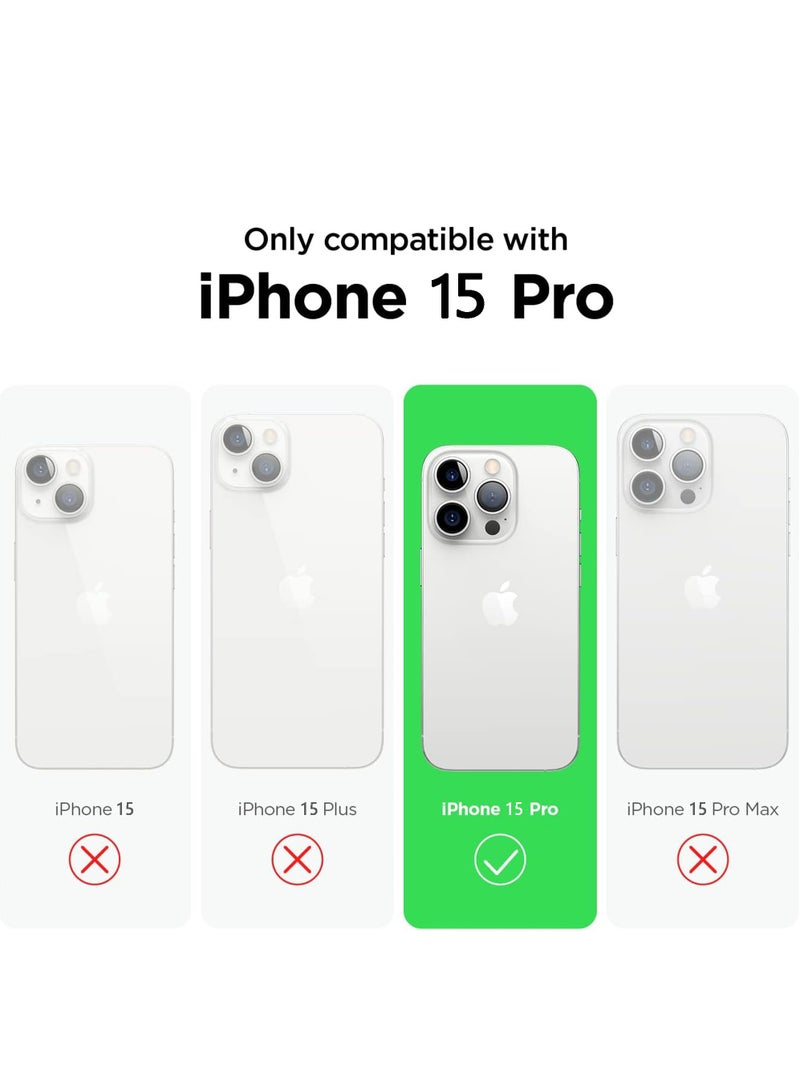 Clear for iPhone 15 Pro Case with Full Camera Lens Protection Perfect Match for MagSafe Military Drop Protection Slim Luxury for Women Girls Men 6.1 inch - Image 2