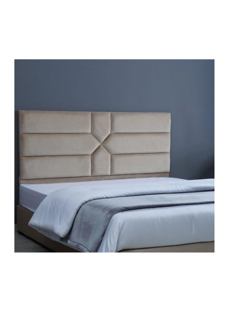 Ripple FURNITURE Estella Premium Upholstered Velvet Bed Frame Bedroom Furniture Strong And Sturdy Modern Design Wooden Bed | Quiet & Comfortable Bed  - Image 1