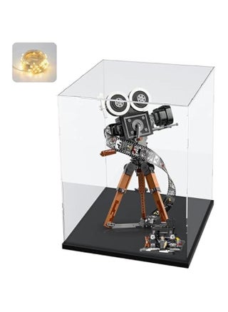 Clear Acrylic Display Case for Labubu Popmart The Monsters Fall in Wild Doll for Space Molly 400% for Lego 43230 21347 75308 31141 Transparent Box for Lego Display with Light, Black 9.8x9.8x15.7 inch - pzsku/ZC448AD3057E55D040A16Z/45/1747974015/875c8209-2898-4c60-892a-06867cbe87bb