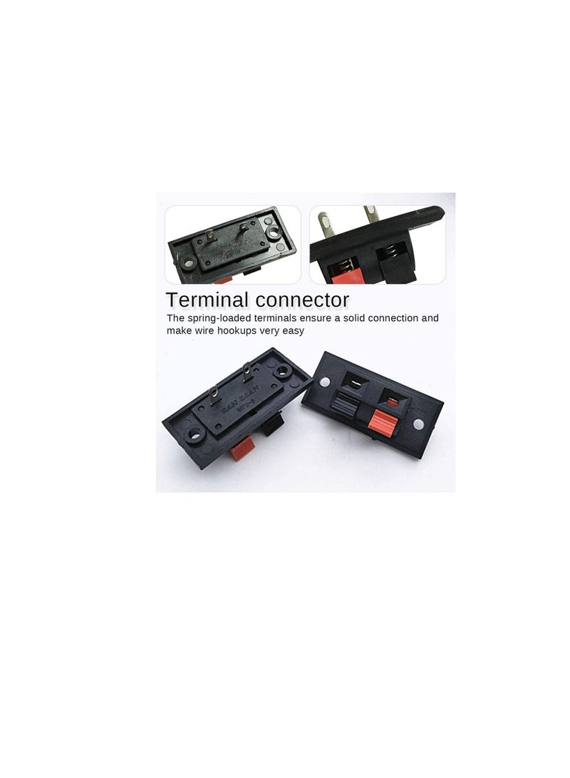 Terminator 5 Pcs 2 Positions Speaker clip aging clip Connector Terminal Push in Jack Spring Load Audio Speaker Terminals - Image 3