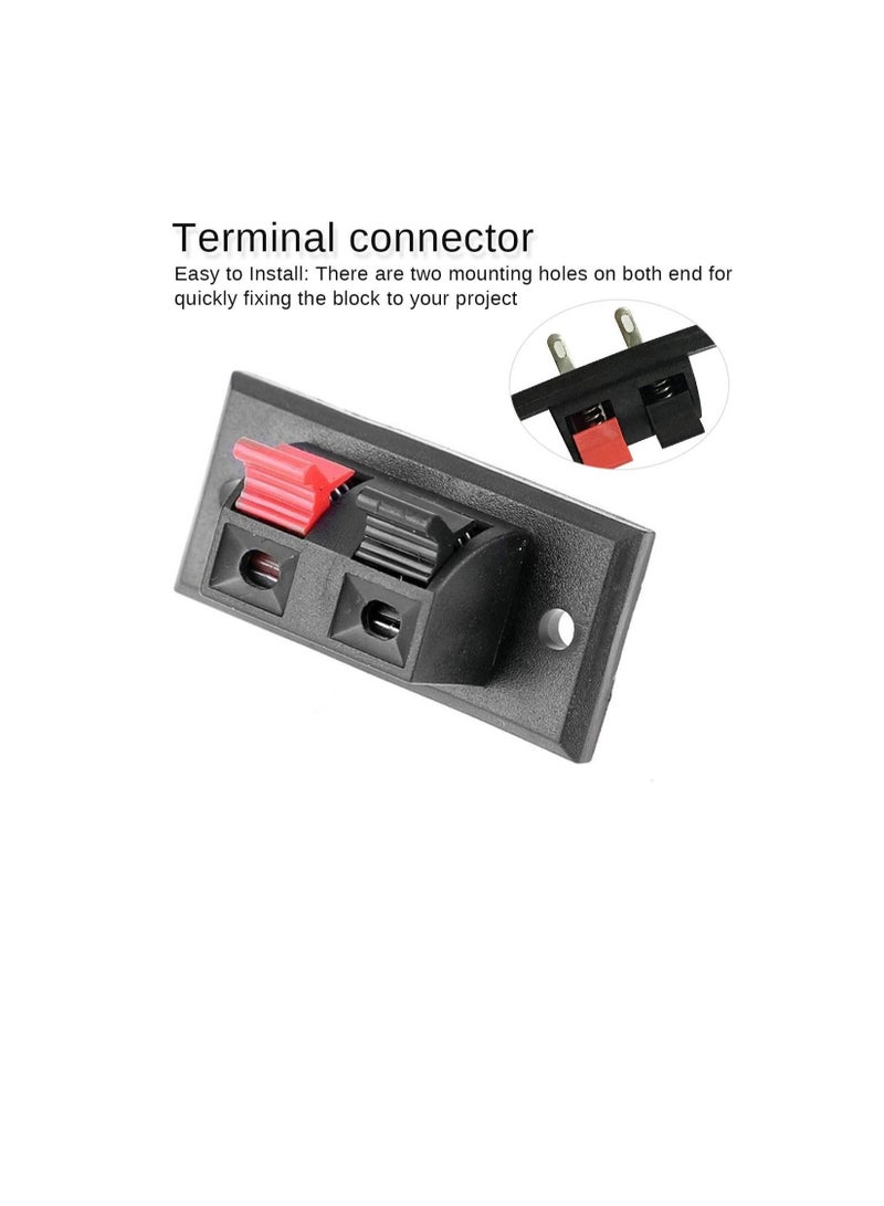 Terminator 5 Pcs 2 Positions Speaker clip aging clip Connector Terminal Push in Jack Spring Load Audio Speaker Terminals - Image 2