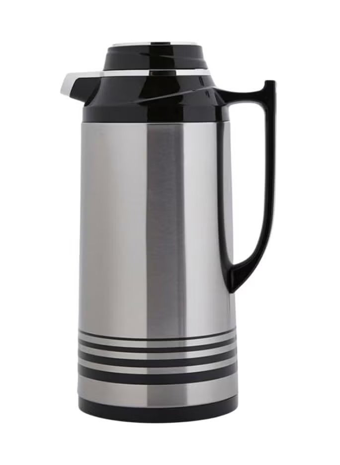MEBASHI 1.3L Stainless Steel Vacuum Flask with Pump Action and Push-Button Lock(ME-STG1300S) - Image 1