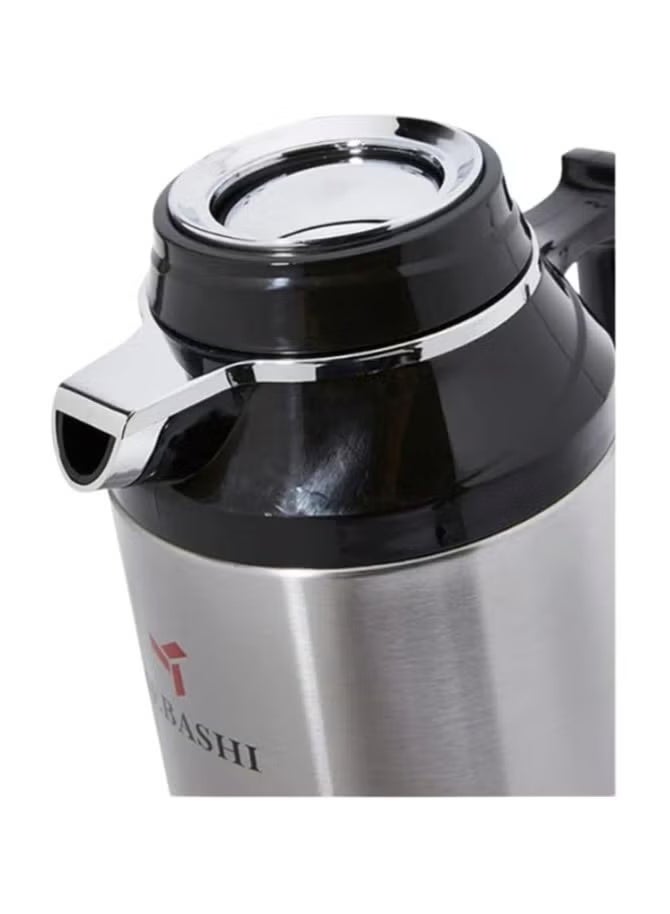 MEBASHI 1.3L Stainless Steel Vacuum Flask with Pump Action and Push-Button Lock(ME-STG1300S) - Image 3