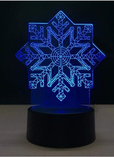3d LED gradient snowflake modeling table lamp USB visual luminaria kids touch button Multicolor Night Light gifts baby room lighting decor remote control