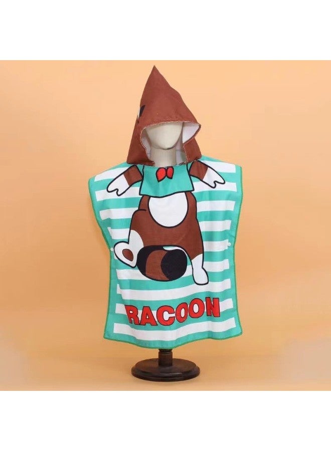 SHARP Children's Bath Towel Cape Cute Cartoon Print Soft Thickened Quick-drying Wearable Beach Towel - Image 1