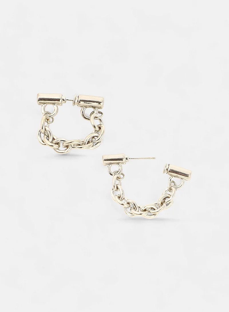 SOHI Contemporary Artificial Hoop Earring Jewellery