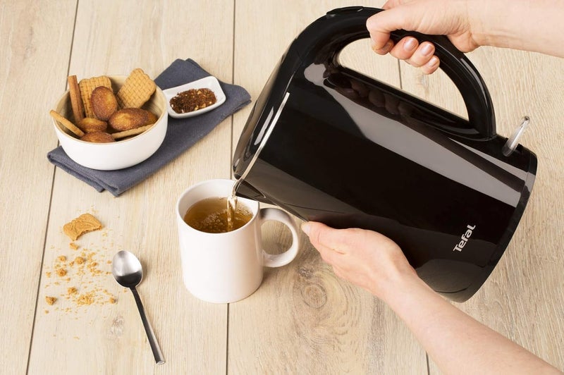 T-fal TEFAL Kettle | SAFE'TEA 1.7 Litre Electric Kettle | 1800 W | Double Layer | 360° rotational base | Automatic switch OFF | Black | 2 Years Warranty | KO260865 - Image 3