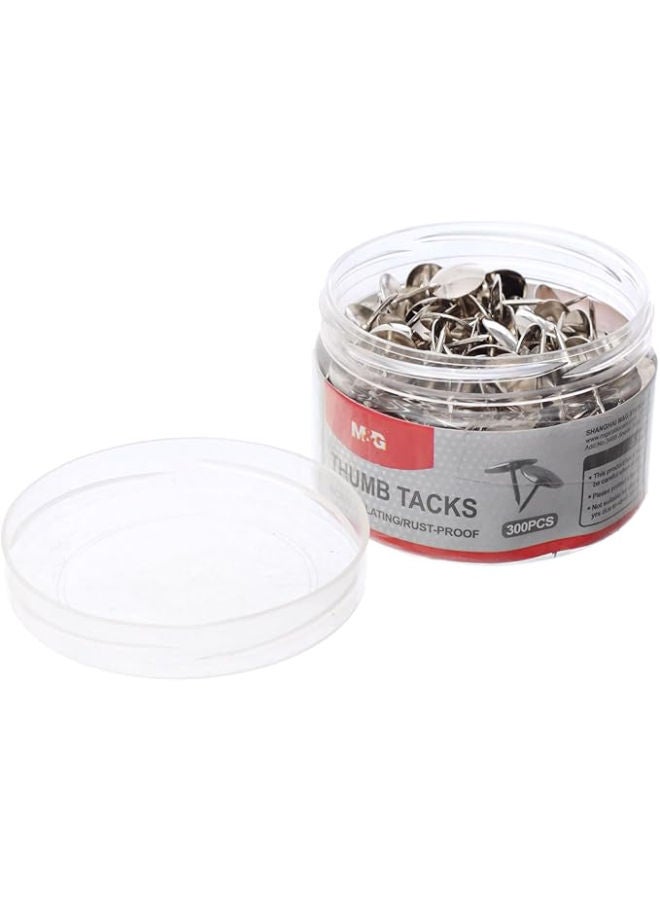 M&G Office Push Pins, Secure Fastening, Vacuum Packed, Durable Metal, Silver - Image 3