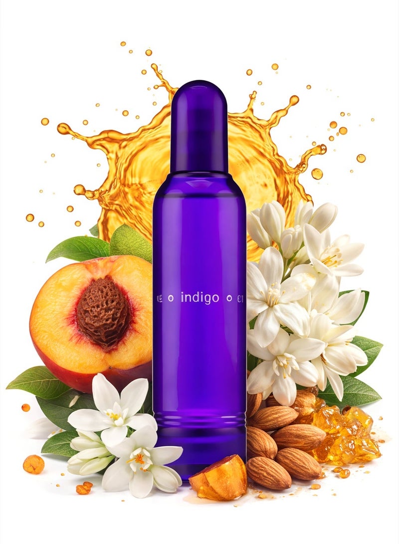 COLOUR ME Luxury Vanilla Perfume for Women Colour Me Indigo 100ml | Long Lasting Vanilla Perfume for Women with Amber, Tuberose & Cacao Notes - Image 1