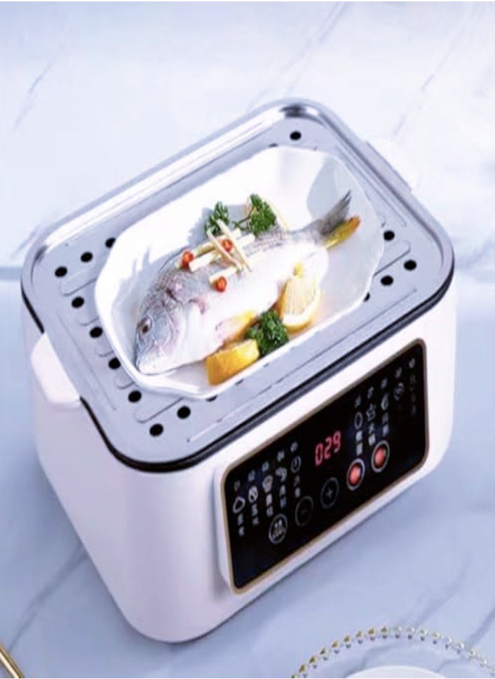 XVersion - Electric Food Steamer 32L with 3 Baskets, 24-Hour Delay Timer, 8 Preset Modes & Keep Warm Function - Image 1