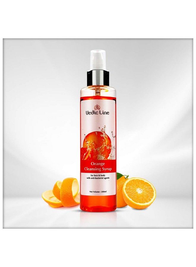 Vedicline Orange Cleansing Syrup For Body & Face Reduce Dirt & Impurities Dead Skin Cells With Orange Extract For Nourished Skin 200Ml - Image 3