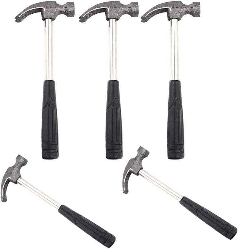 5 Pcs Mini Claw Hammer Set for Seamless Nails, Household Hand Tool with Iron Head, Compact Framing and Installation Hammer for Diy, Outdoor, and Maintenance Use - Image 1